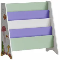 [en.casa] Kinderregal mit 4 Fächern 60 x 62 x