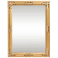 [en.casa] - Wandspiegel Punkalaidun im Barockstil 80x60 cm Goldfarben