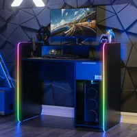 X Rocker Electra Gaming-Schreibtisch mit Wireless-Charging-Funktion und RGB-Beleuchtung -