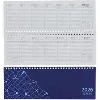 Herlitz Schreibtischkalender Compact 60 Seiten FSC blau 2026