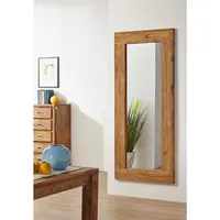 MASSIVMOEBEL24.DE Spiegel Sheesham 185x4x80 braun geölt Nature brown #842