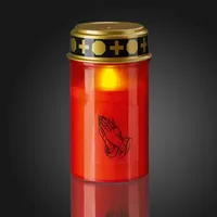 Hellum Grablicht rot LED gelb 522853