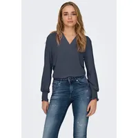 Only Blusentop ONLMETTE V-NECK LS SMOCK TOP NOOS W