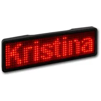 Sertronics LED Name Tag, 11x44 Pixel, programmierbar USB, Gehäuse