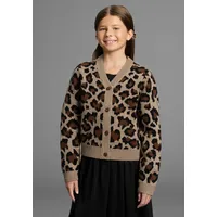 Kidsworld Strickjacke in gemustert leo, | Gr.: 116/122