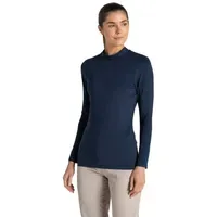 Craghoppers Nosilife Mock Neck Langarm-T-Shirt Blau 38