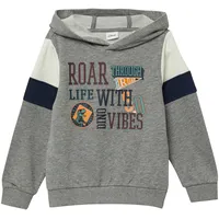 S.Oliver Sweatshirt mit Print Grau Melange 104/110