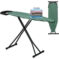 Relaxdays Bügelbrett 121 x 39 cm, höhenverstellbar, klappbar, Ablage,