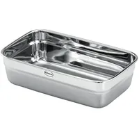 Rösle FLEXX 2GO Dose eckig silberfarben 23,2 x 14,3