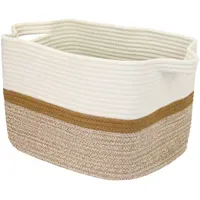 HMF Aufbewahrungskorb mit verlängerten Griffen aus Baumwolle 36 x