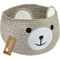 HMF Aufbewahrungskorb mit versteckten Griffen, Korb für Kinderzimmer aus