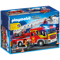 Playmobil City Action Feuerwehr-Leiterfahrzeug mit Licht und Sound 5362