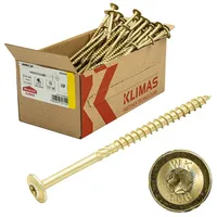 Klimas Holzschrauben Torx - Tellerkopfschrauben TX Gelb Schrauben -