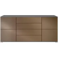 Vladon Sideboard, Bronze, Holzwerkstoff, 166.5x75.5x35 cm, Wohnzimmer, Kommoden &