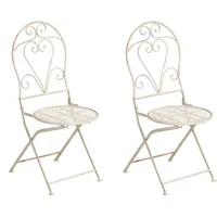 Beliani FOLELLI Gartenstuhl 40 x 40 x 95 cm