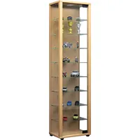 VCM Standvitrine Glas Modern und platzsparend Glas Vitrinenschrank –