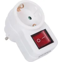 Perel Schuko-Steckdose 1 St. Weiß