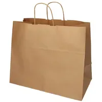Papstar Tragetaschen, Papier mit gedrehtem Tragegriff braun