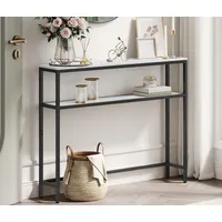 VASAGLE Konsolentisch 20 x 100 x 80 cm weiß