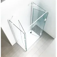Glaszentrum Hagen Ares U-Duschkabine mit Drehtür 100 x 195