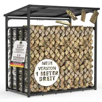 Lawa living and lifestyle Kaminholzregal Metall mit Dach
