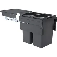 HAILO Euro-Cargo 2x 38 l Dunkelgrau