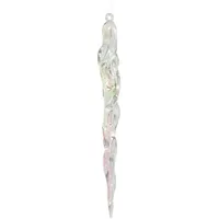 Kaemingk Eiszapfen Transparent irisierend 28 cm - Kunststoff, 1