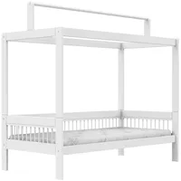 Lifetime Einzelbett mit Dachkonstruktion ¦ weiß ¦ Maße (cm):