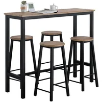SoBuy Bartisch Set 5-teilig 120 x 40 x 100