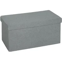 Homcom Sitzbank mit Stauraum faltbar Polsterbank mit Samtoptik, Sitztruhe,