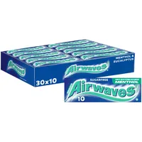 Airwaves MENTHOL & EUKALYPTUS Kaugummis 30x 10 Dragees