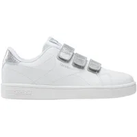 Reebok Court Clean Hook & Loop Straps Kinder Weiß/Silber