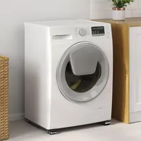 VidaXL Waschmaschinensockel 2 pcs Schwarz 72 x 5 x