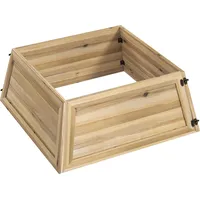 Homcom Weihnachtsbaumkragen Tannenholz 65L x 65B x 27H cm