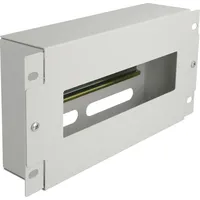 DeLock 67319 - 10\" Schutzschalterleiste Abdeckung+ Hutsch. 3HE gr