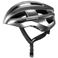 ROCKBROS ZK-013TI Fahrradhelm mit LED, Universalgröße 55–60 cm, Grau