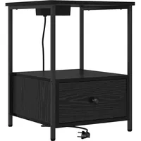 VidaXL Nachtschrank 42 x 41 x 56 cm Schwarz