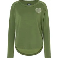 Super.natural Little Heartwood Sweatshirt Chive/Vintage Khaki Melange XS