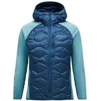 Peak Performance Helium Down Hybrid Hood Herren Outdoorjacke-Blau-L