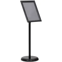 VidaXL A4-Plakatständer Schwarz Aluminiumlegierung