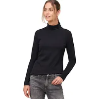 Zero Rollkragenshirt mit langen Ärmeln in Black Beauty |