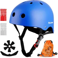 Plusawa Kinder Fahrradhelm EN1078 CE Certified, Verstellbarer Kinnriemen, 3D