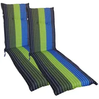 Buri 2x Relax-Auflage 180x50cm Polsterauflage Liegenauflage Sitzpolster Gartenliege