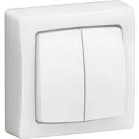 Legrand 086020L OTEO Doppelwechselsch. oder Aufputz, Weiß