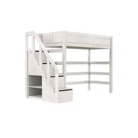 Lifetime Hochbett mit Treppe ¦ weiß ¦ Maße (cm):