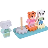 Small Foot Company small Foot Stapelspiel mit Zahnrad Jungle