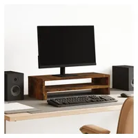 VidaXL Monitorständer Räuchereiche 54x22x15 cm Holzwerkstoff