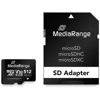 MediaRange MR947 microSDXC UHS-1 Speicherkarte 512 GB mit SD-Adapter