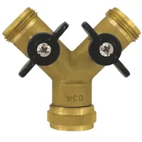 Aquacraft Models 2-Wege-Verteilerstück 1" AG x 3/4" IG messing