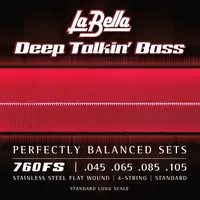 LA BELLA 760FS Flatwound 045-105 (4x, E-Gitarre, 0.11"), Saiten